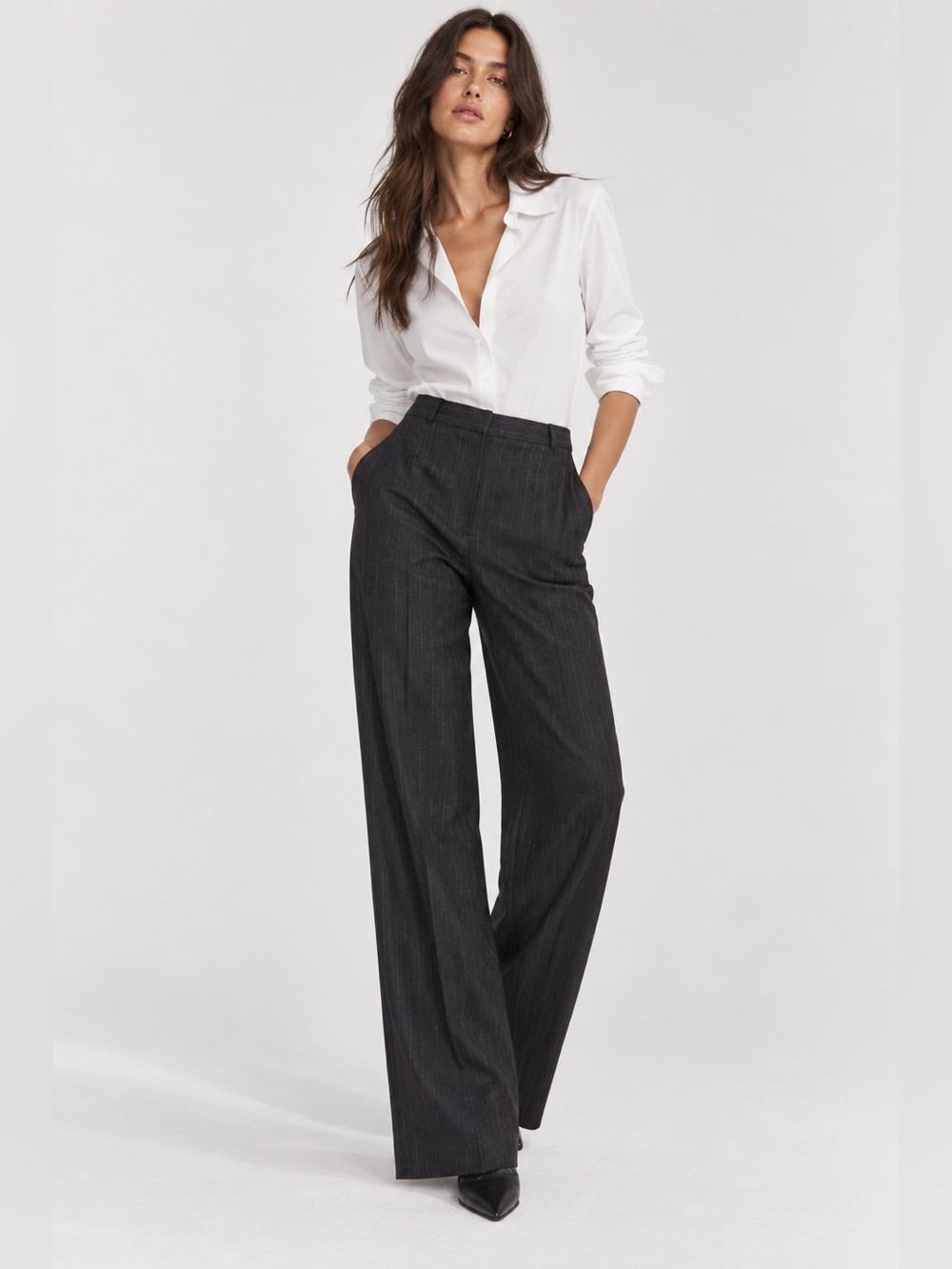 NWT Babaton Wool Agency Pant Pinstripe